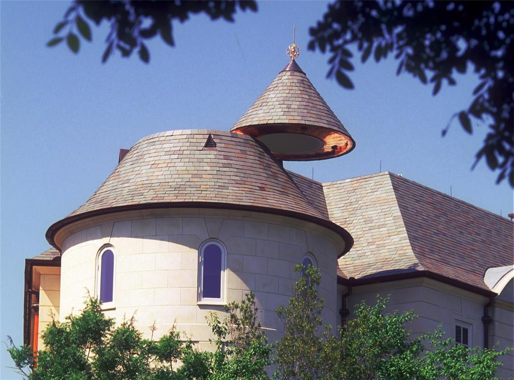 Slate turret exterior